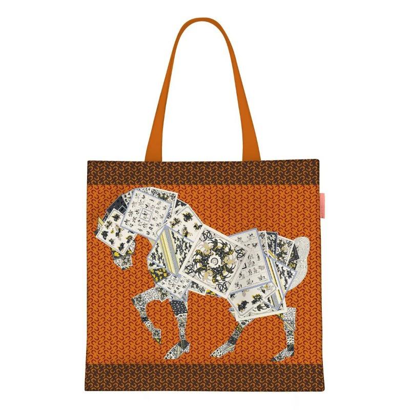 Printed Canvas Bag Women's Hand Bag Large Capacity Student Tutoring Shoulder Bag