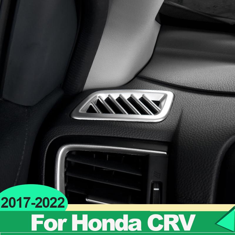 For Honda Crv CR-V 2017-   Car Center Control Air Condition Vent Outlet Frame Cover Trim Strip Sticker Accessories