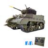 Fjernkontrolltank 1/16 Fullskala fjernkontrolltankleker Simulert lyd og bevegelse 360 ​​grader