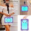 Color Block Protective Case with Wrist Strap for Samsung Tab A9/A9 Plus
