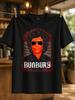 Bunbury Ornate Red Portrait Design With Framed Curls And Bold Gothic Lettering Fan Art Style Unisex Unisex All Tshirt