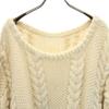 OLD Long Sleeve Fisherman Sweater Ivory Knit Cable Knit Women Used