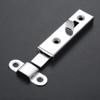 1pc Door Window Security Bolt Button Open Lock Latch Home Hardware with Screws 61*16mm Metal Silver