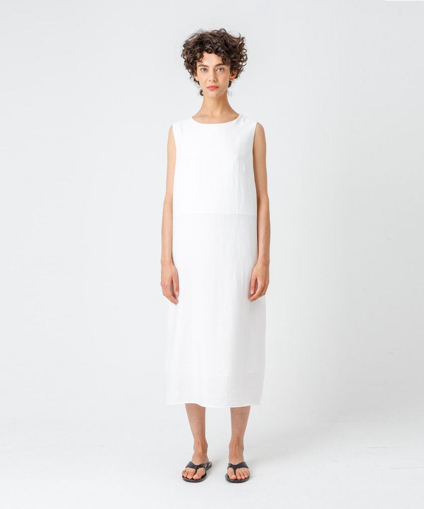 Page Back Twist Dress_White
