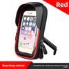 Waterproof phone holder for electric motorcycles, cycling navigation stand, mountain and road bike touch screen phone bag