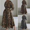 Elastic High-waisted Slimming Temperament Preppy Cardigan Dress