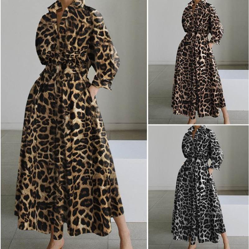 Elastic High-waisted Slimming Temperament Preppy Cardigan Dress