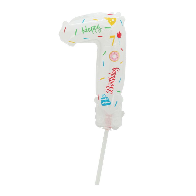 Mini Digital Aluminum Film Clip Balloon for Cake Decoration and Birthday Photo Props