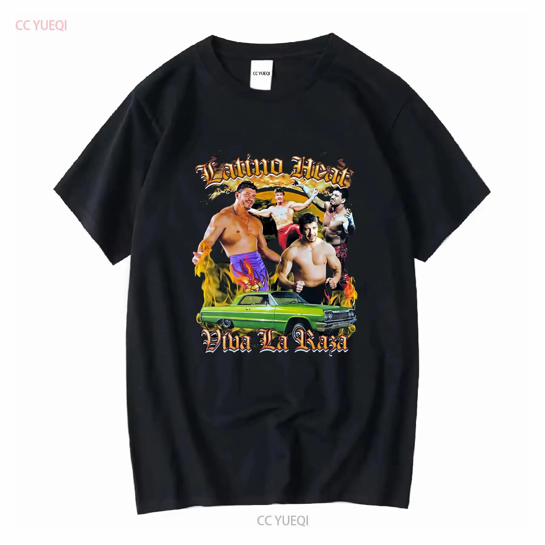 Eddie Guerrero T Shirt Viva La Raza TE2710 Vintage Washed Top For Everyday Wear Designer Clothes Homme Soft Unisex Slightly S разноцветный