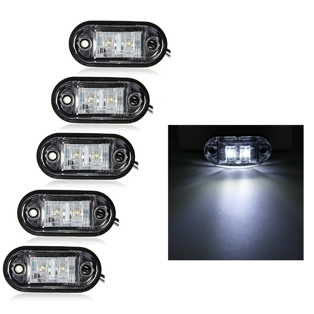 

5/1 шт. светодиодные боковые габаритные фонари для прицепов 12 В-24 В, высокая яркость, передний задний габаритный фонарь, сигнальная лампа, предупреждающая лампа