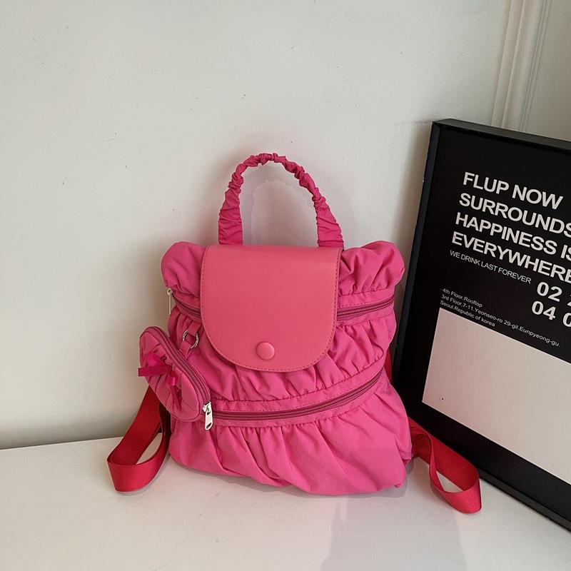 Koreanischer ins Trend Freizeit Studentenrucksack 2025 Neue Mode Vielseitiger Faltrucksack Große Kapazität Umhängetasche