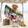 Football Player Action Beach Towel High Absorbency & Quick-Dry Comfortable Lightweight Suitable for Swimming, Gym, Camping, Yoga Vacation