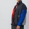 Nike X NBA Brooklyn Nets Color Block Veste Décontractée à Col Montant Zippée à Manches Longues pour Homme Veste Gris Fumé Foncé FB4398-018