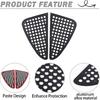 Rear Side Window Louvers Air Ven Trim Accessories Compatible with Kia Soul 2009-2024 Automotive Rear Window Triangular Glass Decorative Cover