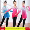 Girls' and Women's Dance Practice Outfit - Modern Chinese Ethnic Mesh Top for Classical & Rhythm Dance