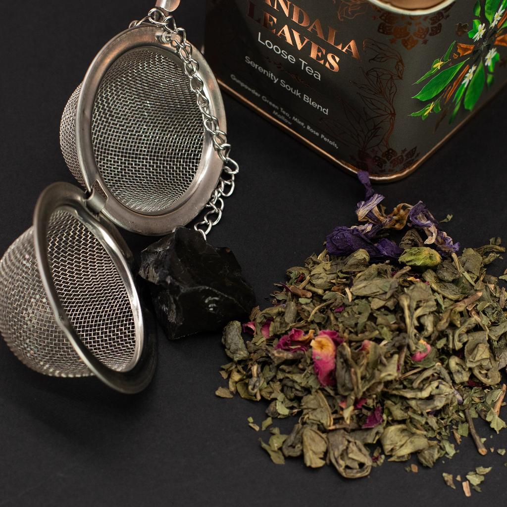 Mint Rose Gunpowder Green Tea Loose Leaf 50g