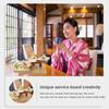 Sushi Boat Serving Tray Plate Rotating Wood Appetizer Plates Dinner Japanese Dishes