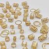 80Pcs Dreadlock Hair Accessories Open Design Easy To Wear Braided Hair Beads Rings