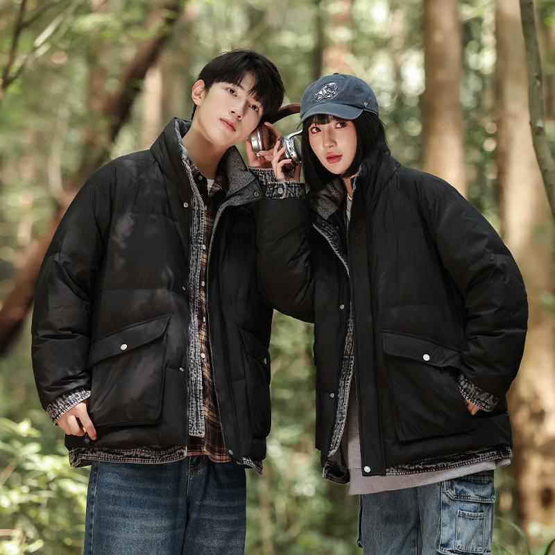 

Зимняя куртка-пуховик с капюшоном в стиле милитари, мужская, свободного кроя, для улицы, с множеством карманов, на белом утином пуху, теплая, модная 4XL