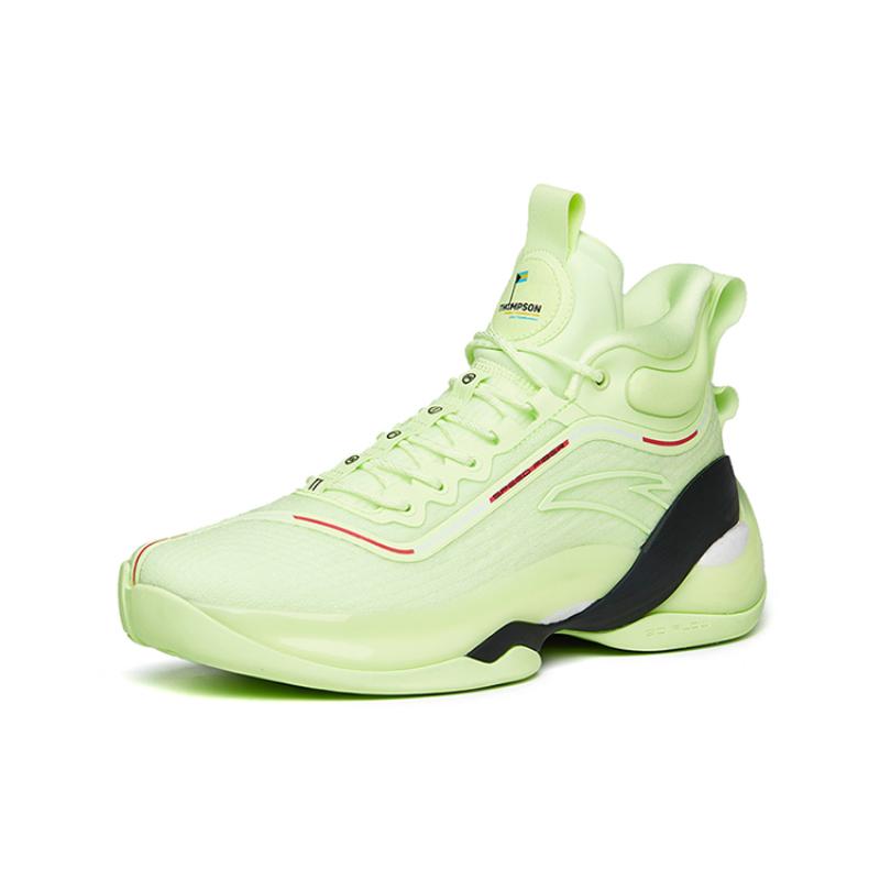 Anta KT7 KT 7 Slip Resistant Abrasion Resistant High Top Basketball Shoes Men's Green Sneakers 112221101-5
