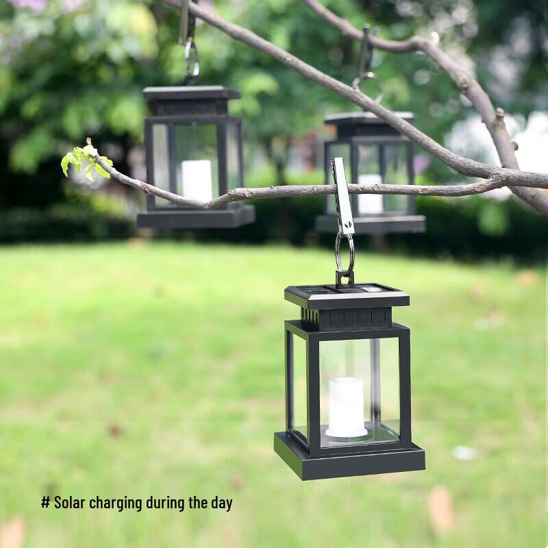 Enpufike LED Solar Candle Lantern