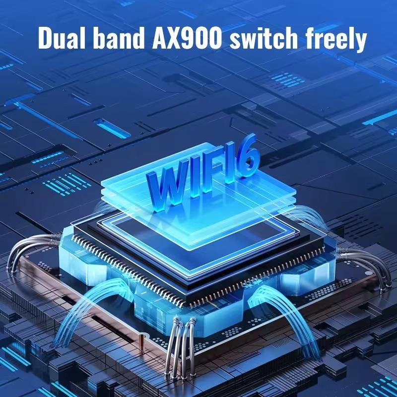 WiFi 6 Bluetooth 5.4 900Mbps Netzwerkkarte WiFi USB Wireless Adapter 2 in1 Dual Band 2,4G 5GHz Wi-Fi Lan Dongle Receiver Treiber kostenlos