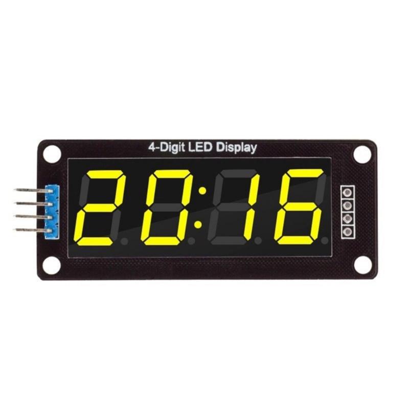 High Brightness TM1637 4Digit 0.56Inch LED Display Module Multiple Color Option for DIY Electronics Projects Application