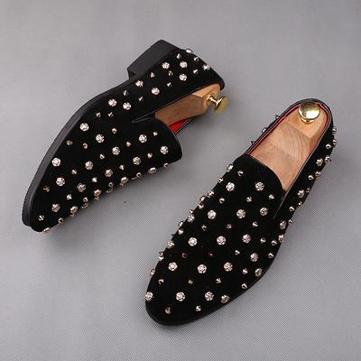 New Luxury Designer Men‘s British Pointed Punk Rivet Oxford Formal Male Wedding Prom Homecoming Shoes Sapato Social Masculino