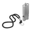 Pure Titanium Whistle with Lanyard Outdoor Survival Whistle High Decibel Whistle Emergency