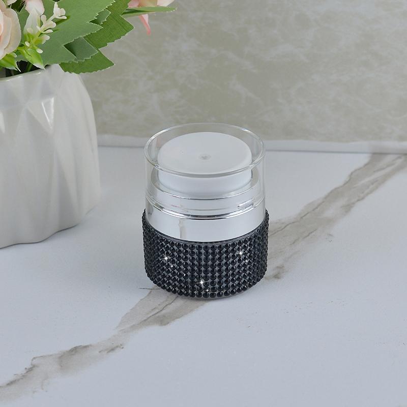 

15 мл пустая безвоздушная банка-насос многоразового использования косметический флакон для крема вакуумный насос алмазная бутылка контейнер для косметического лосьона косметический