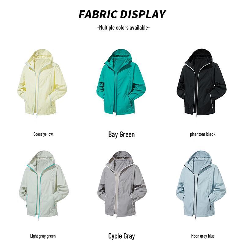 VUUG Unisex Colorblock Anti-UV Sonnenschutzjacke