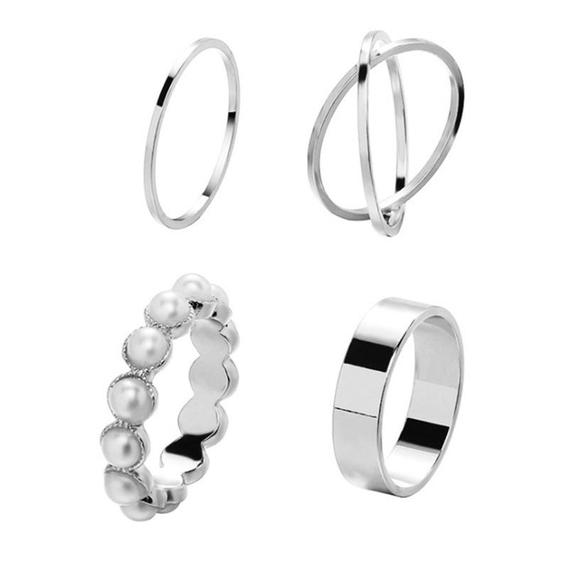 7Pcs/set Punk Finger Rings Black Rings Set Statement Korean Style Joint Ring For Women Gothic Fashion Jewelry 2026 Cool Vintage