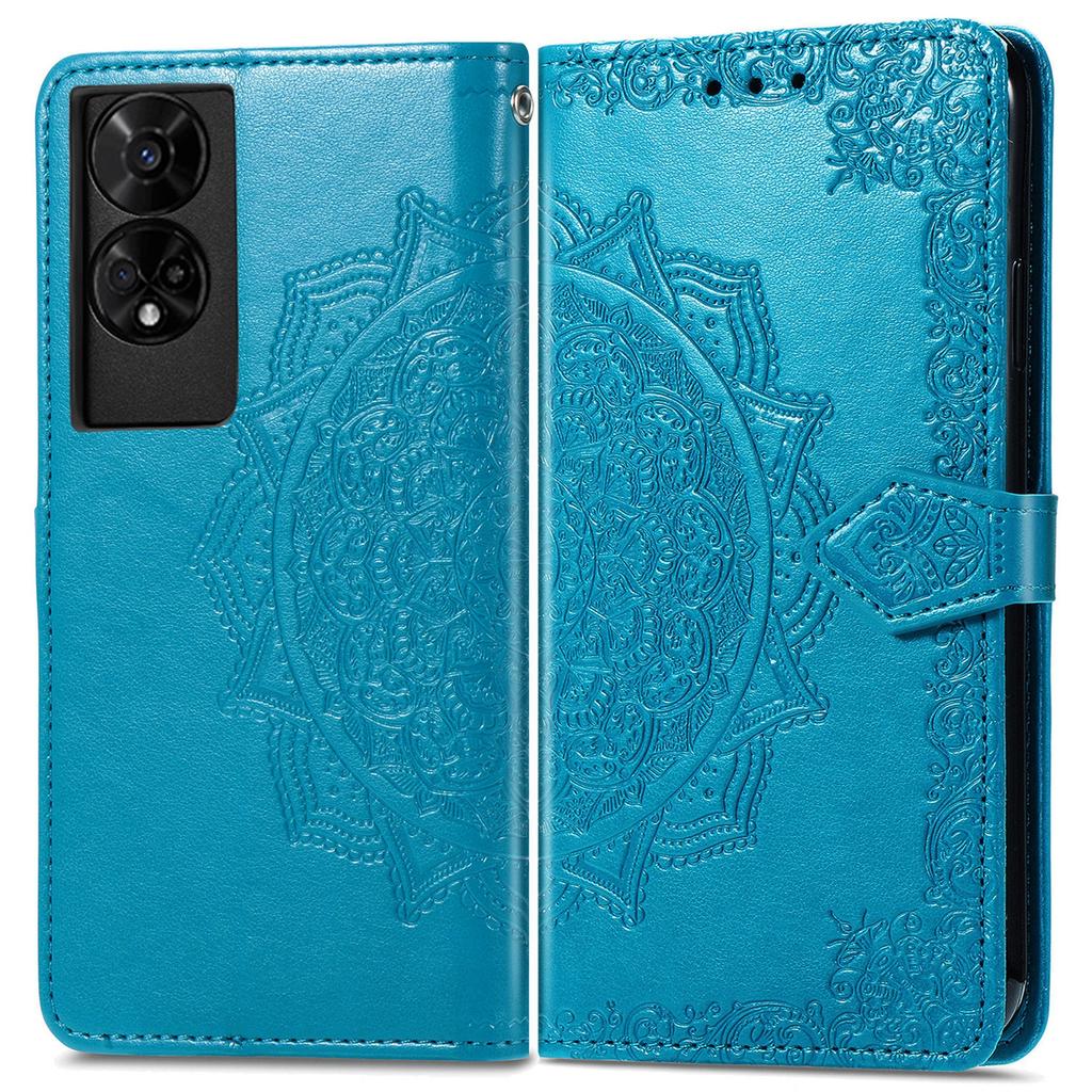 For TCL 50 5G Case Mandala Embossed Design Leather Wallet Phone Cover