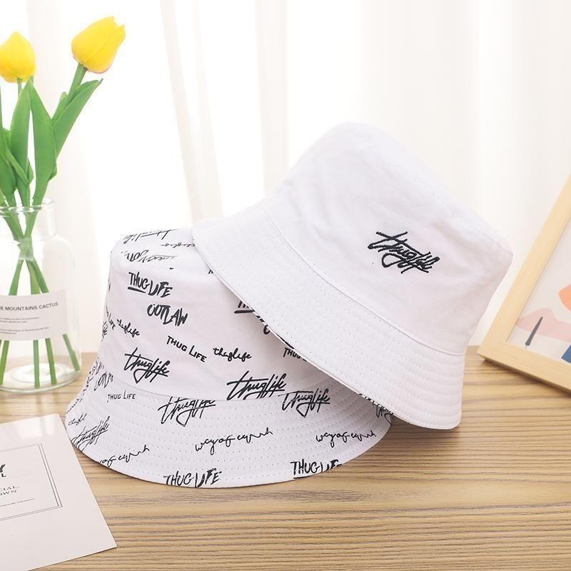 Fisherman Reversible Hat Sun Protection Breathable Cotton Cap Fashion Outdoor