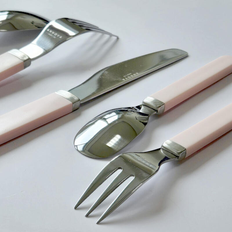 Oreo Block Pink Dessert Spoon Fork 2-Piece Set 2 types of pink desserts (spoon/fork)