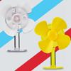 Wind-powered Luminous Wind Energy Fan Ornaments Safe Riding Mini Windmill LED Light  Vehicle