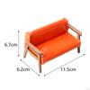 1:12 Scale Dollhouse Furniture, Miniature Sofa, Recliner, Accessories for Mini