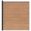 WPC and Aluminum Fence Panel Brown