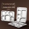 Zhuoliang 304 Stainless Steel Divided Lunch Plate