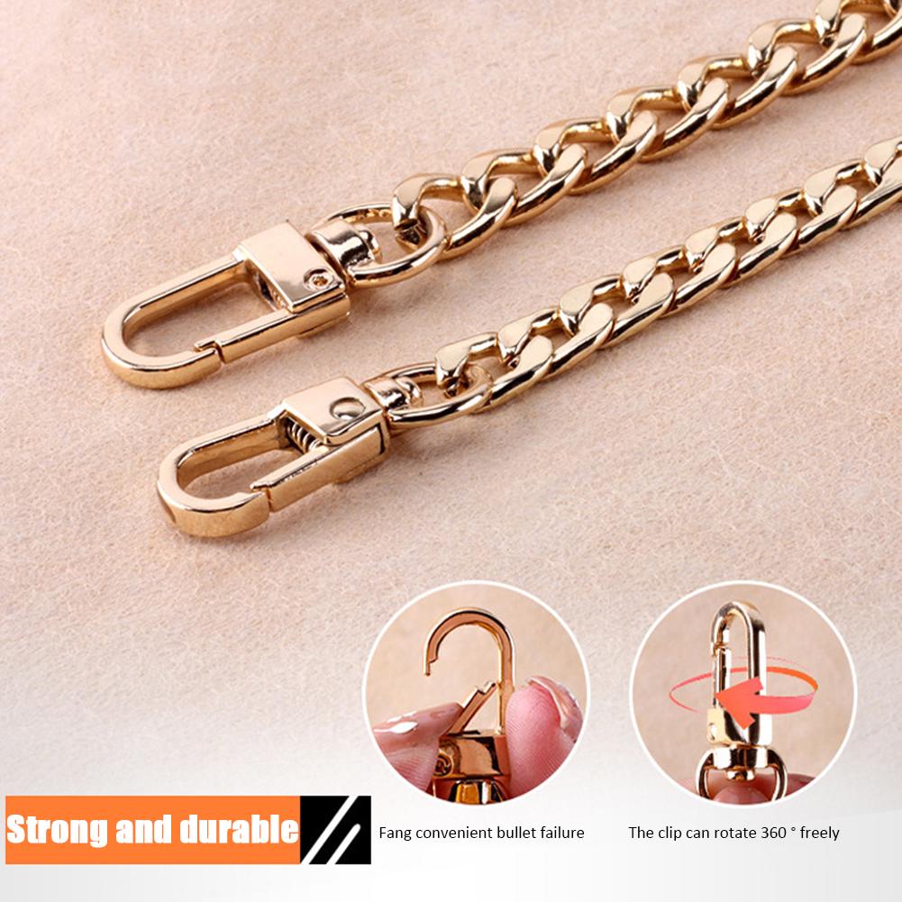 Bag Metal Chain Strap Handle Replacement for DIY Purse Shoulder Handbag 110cm