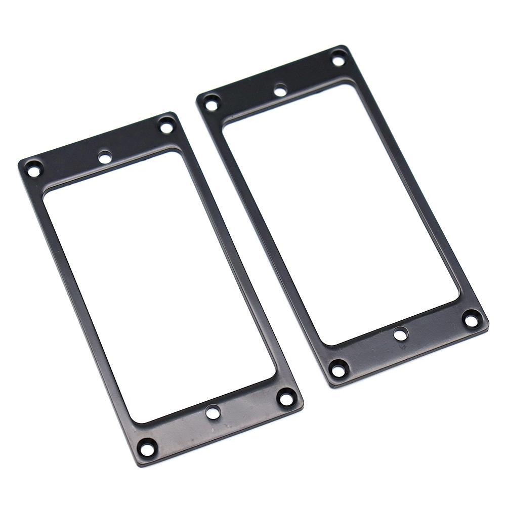 2pcs Guitar Pickup Ring Cover Frame Flat Metal Pickup Mounting Rings 2×2mm for LP/SG Guitar