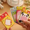 5/8 Bags Cartoon Sticker Bookmark Animal Shape Sticky Note Sticker Mark Memo Notepad Book Color Random