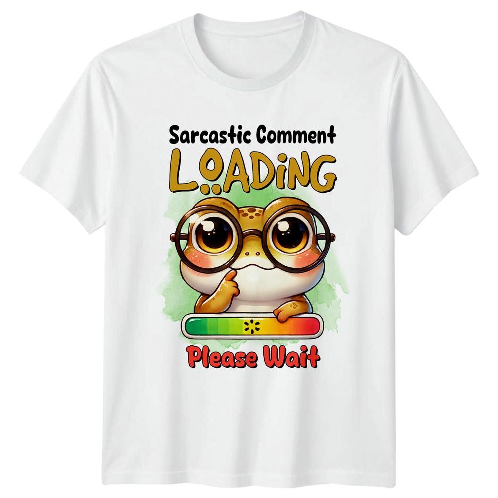 Loading Please Wait Frog Geeky Animal Pun Graphic Unisexs Unisexs TShirt S