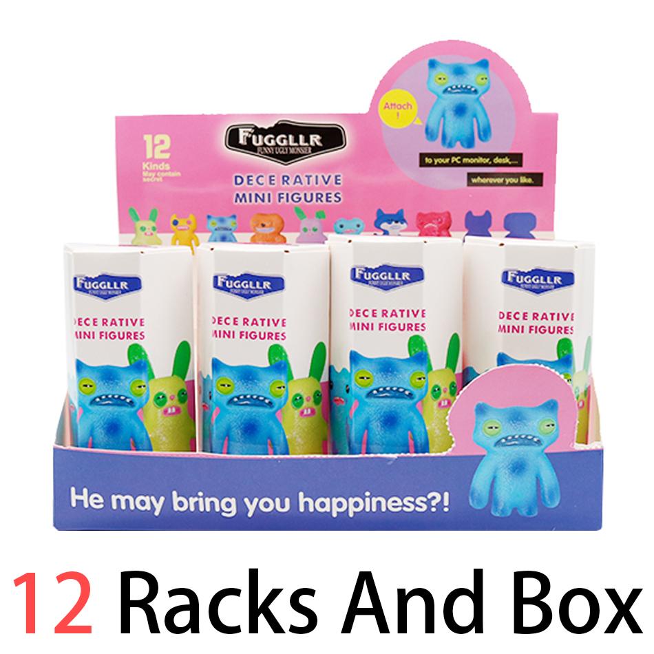 12Pcs  Original Fuggler Figure Toys Box Funny Ugly Tooth Monsters Action Figurine Collectible Model Doll Gift Kid