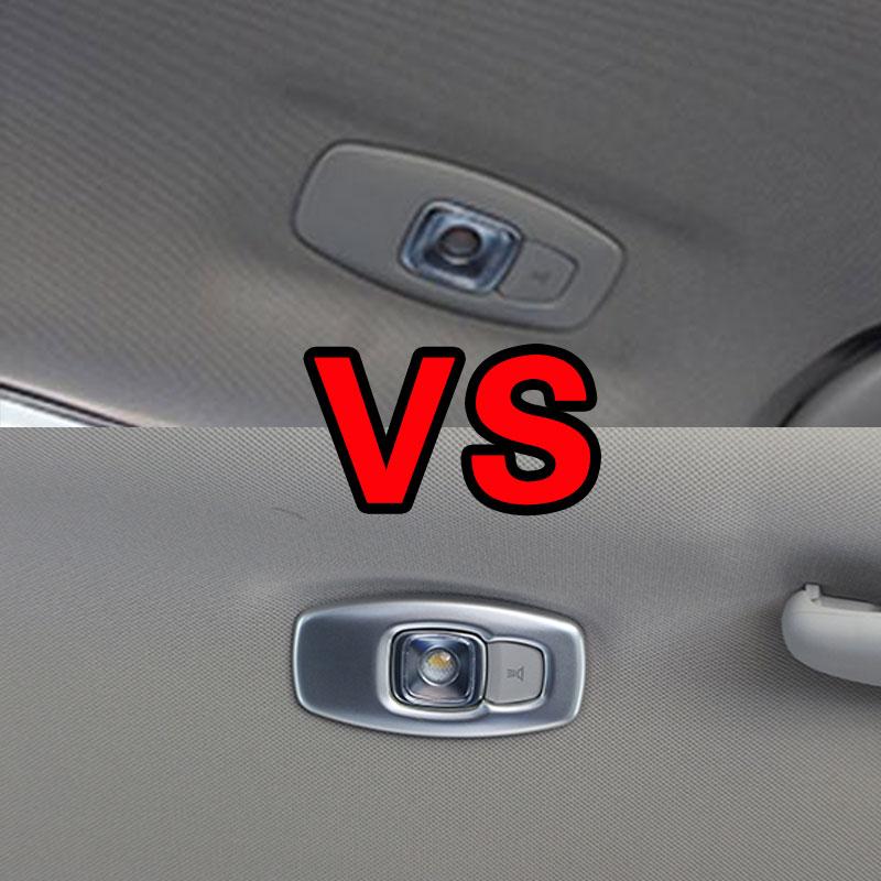 2Pcs Car Back Reading Lights Cover Rear Reading Lamp Trim Sticker for Samsung QM6 2017-2026 for Renault Koleos Accessories