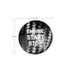 AIRSPEED Carbon Fiber Car Engine Start Button Sticker for Lexus IS250 IS200 IS300 ES350