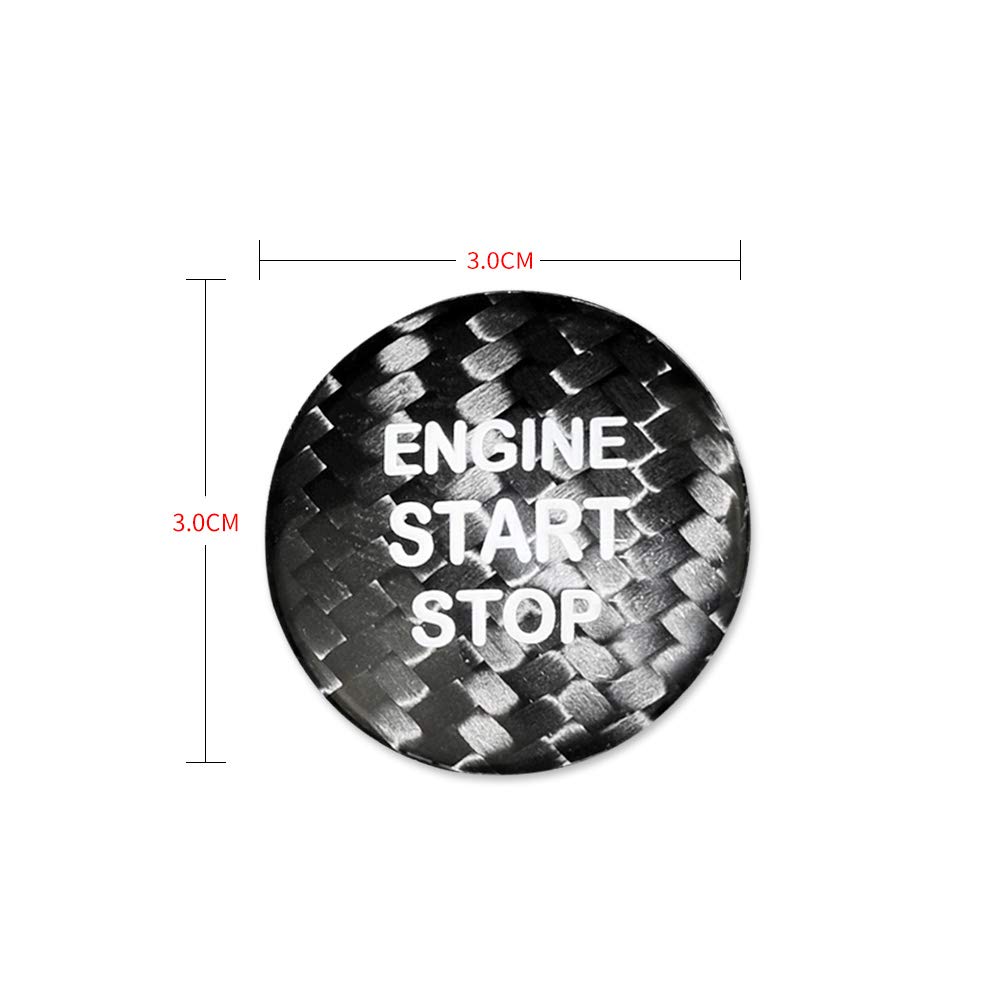 AIRSPEED Carbon Fiber Car Engine Start Button Sticker for Lexus IS250 IS200 IS300 ES350