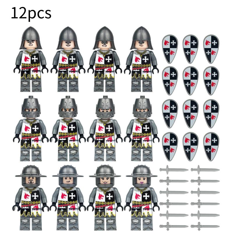 Building Blocks Medieval Knights Military Dragon Soldiers Ancient Castle Figures