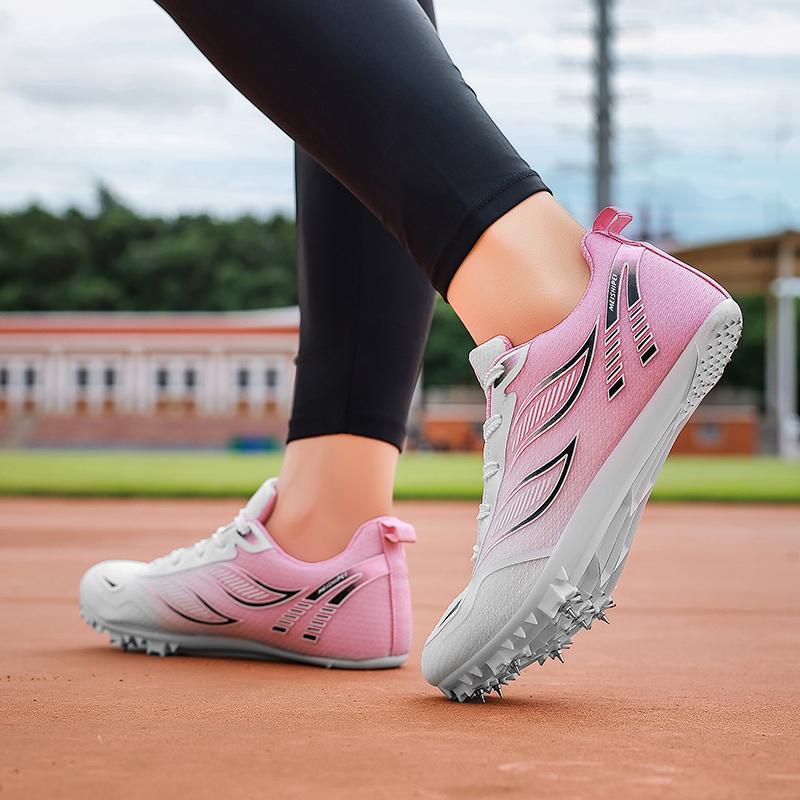 New Comfortable and Soft Mens Womens Track Field Shoes Outdoor Wear-resistant Running Shoes Supportive and Stable Sports Shoes
