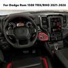 For Dodge Ram 1500 -2026 Red Interior 4WD Adjustment Switch Decor Cover Trim